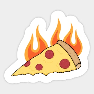Fire pizza Sticker